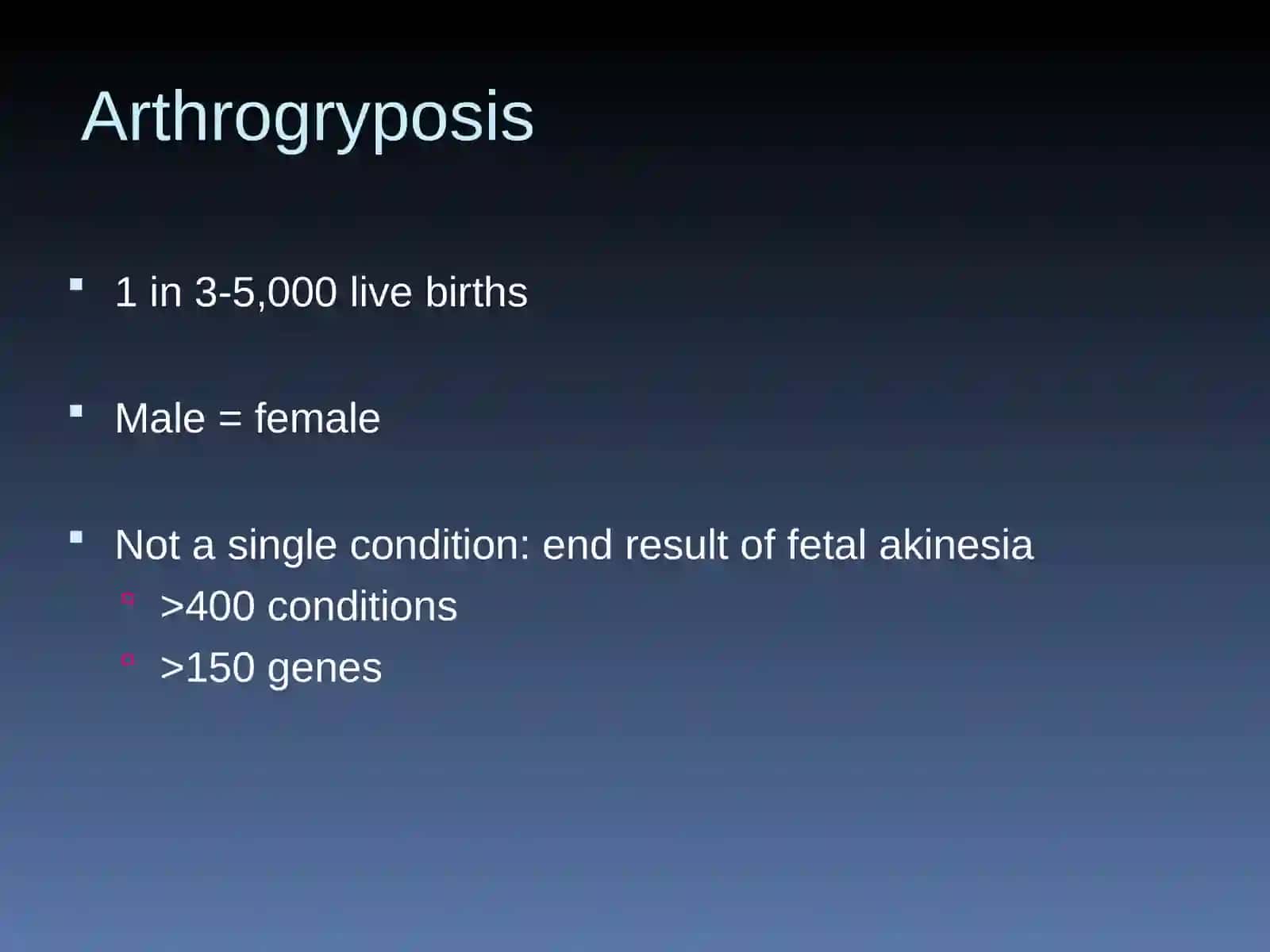 ARTHROGRYPOSIS 2