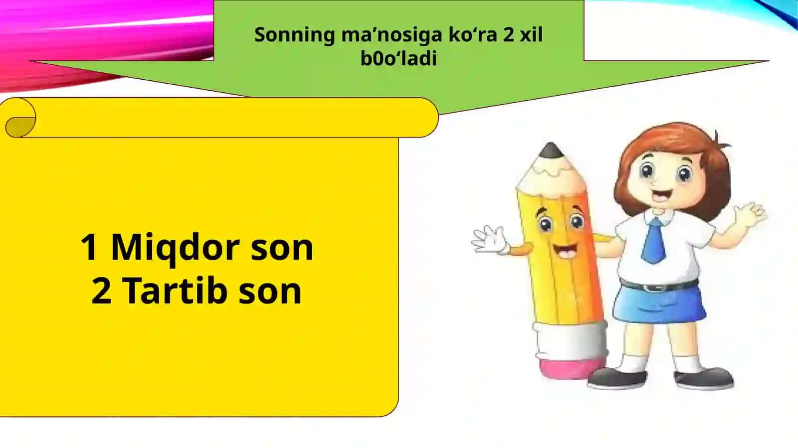 Sonlarning talaffuzi va ma’nosi ustida ishlash 2