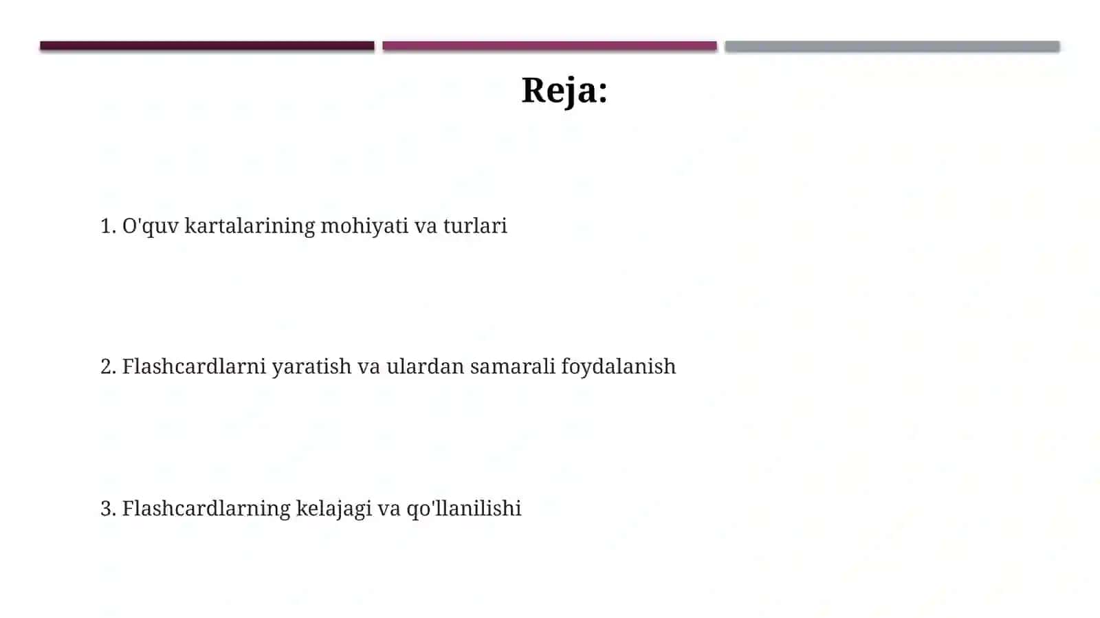 Oʻquv kartalari va ularning turlari 2