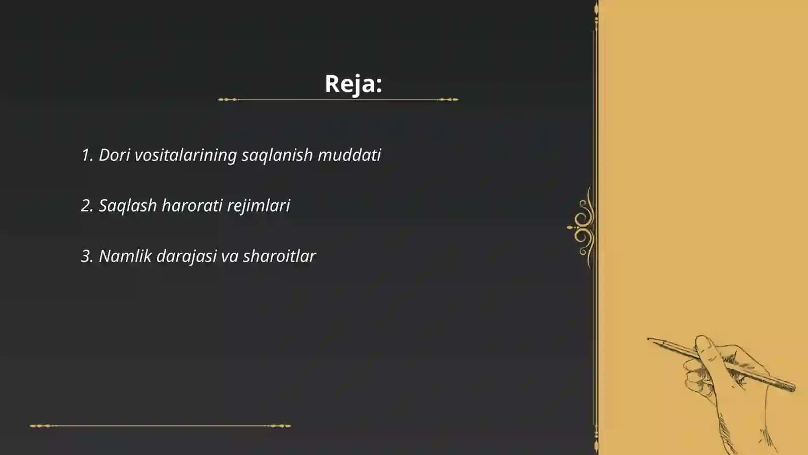 Farmaseftik tovarlarning saqlanishiga qo’yiladigan talablar 2