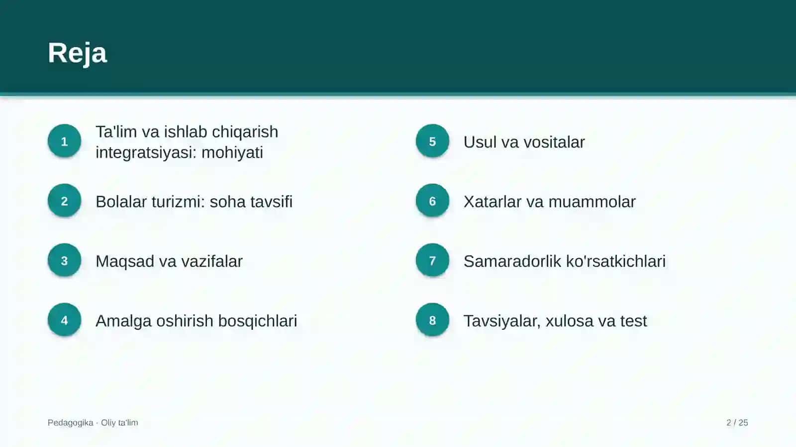Bolalar turizmida ta'lim va ishlab chiqarish integratsiyasi 2