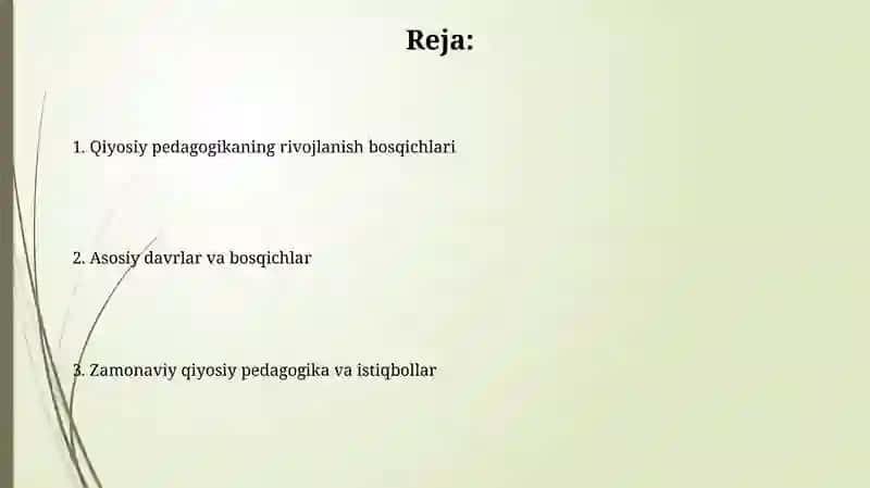 Qiyosiy pedagogikaning rivojlanish bosqichlari 2