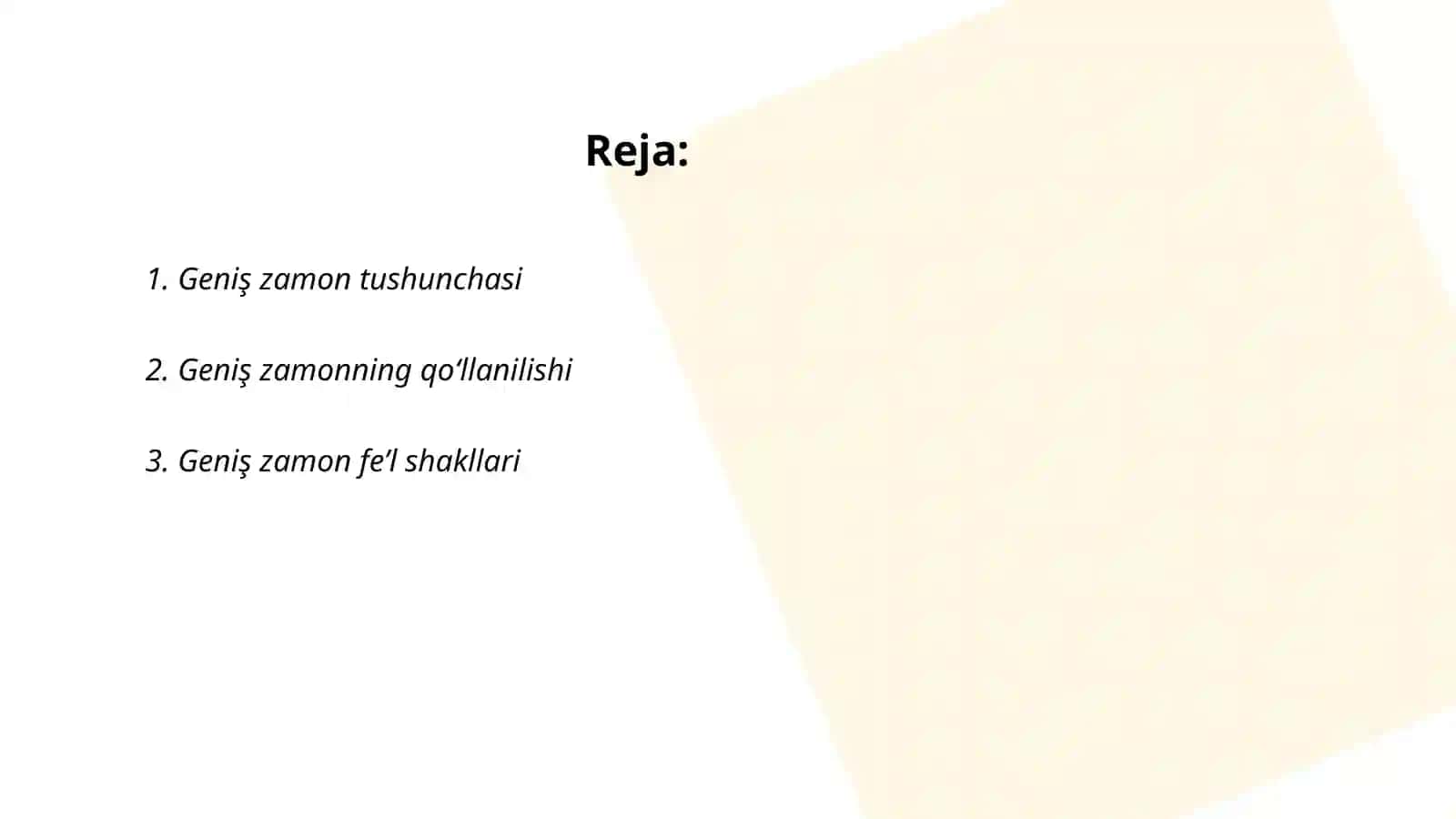 Geniş zamon nedir, örnekleri 2