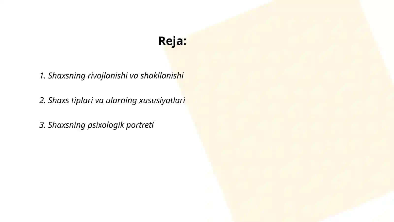 Shaxs va uning faoliyati 2