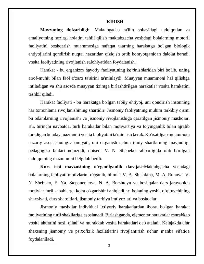 BOLALARDA JISMONIY SIFATLARINI TARBIYALASH 2