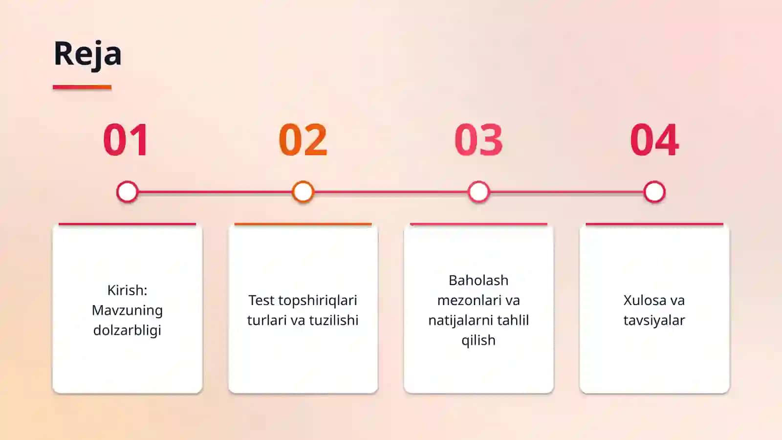 Uslubyatga doir test topshiriqlarini bajarish 2