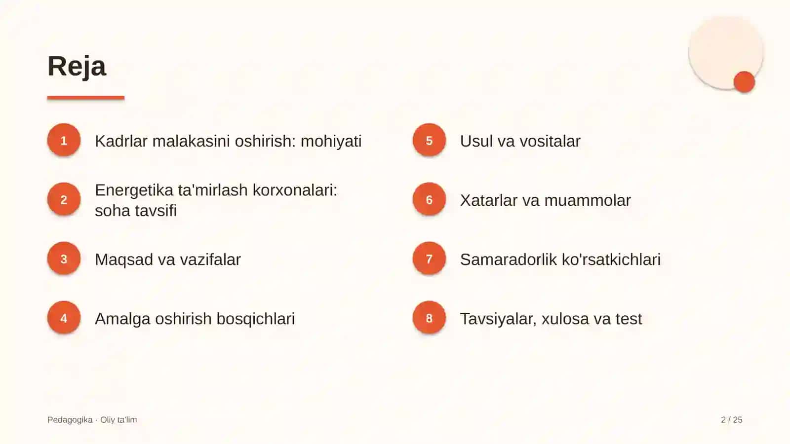 energetika ta'mirlash korxonalarida kadrlar malakasini oshirish 2309 2