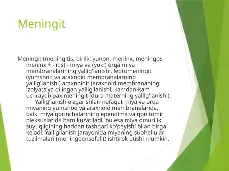 Nerv sistemasining infeksion kasalliklari 2