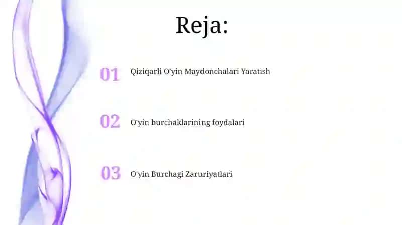 O'yin burchaklari 2