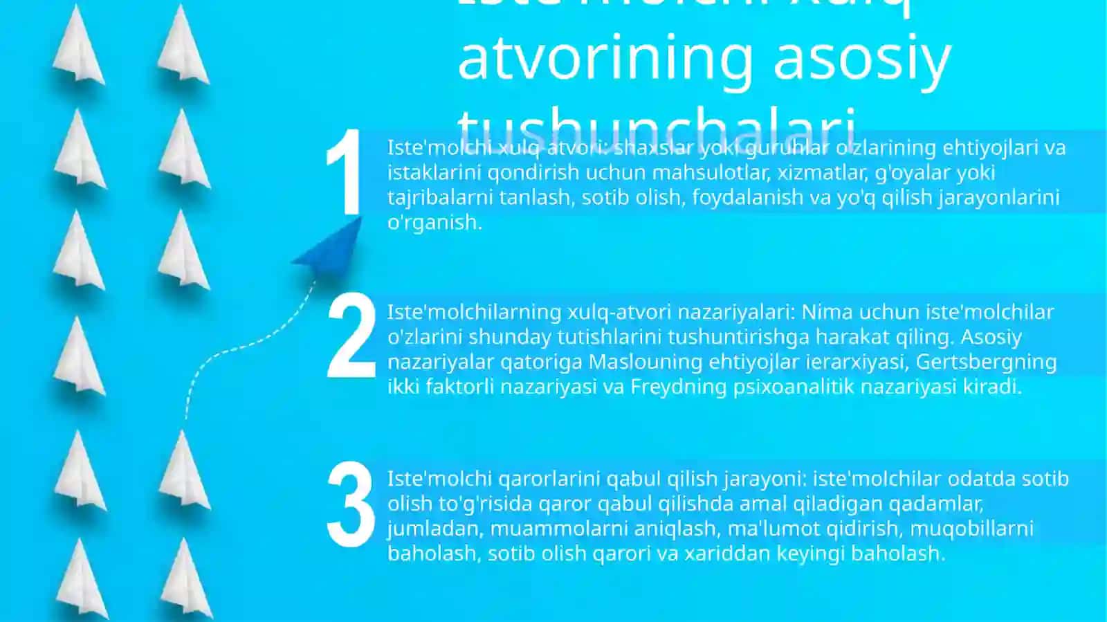 Istemol Xulq-Atvor Nazaryasining Tushunchalari 2