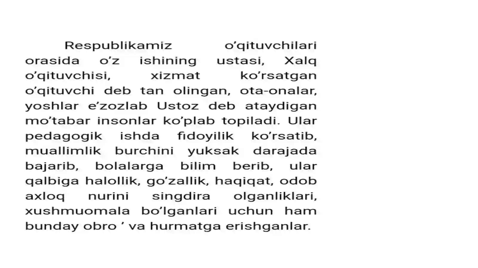 O’qituvchining jamiyat oldidagi mas’uliyati va vazifalari 2