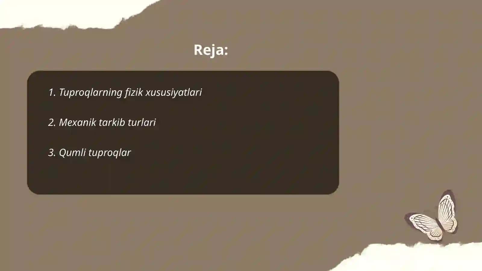 Tuproqlarning mehanik tarkibi 2