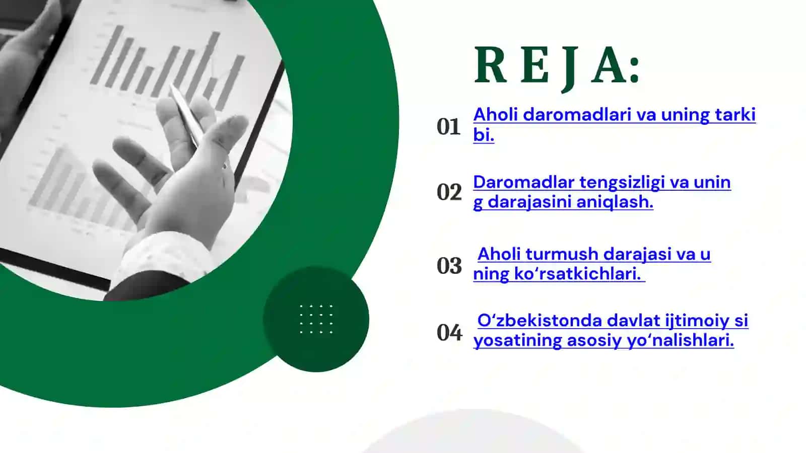 Aholi daromadlari va davlatning ijtimoiy siyosati 2