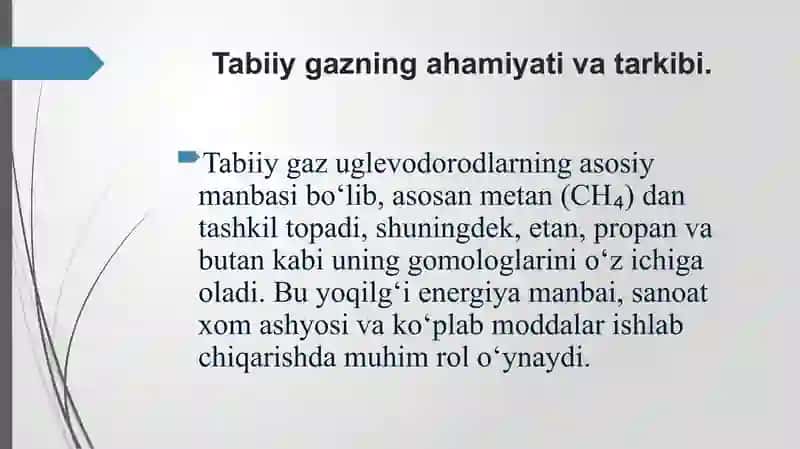 Gazni qayta ishlab, Tovar maxsulot olish jarayoni sxemasi 2