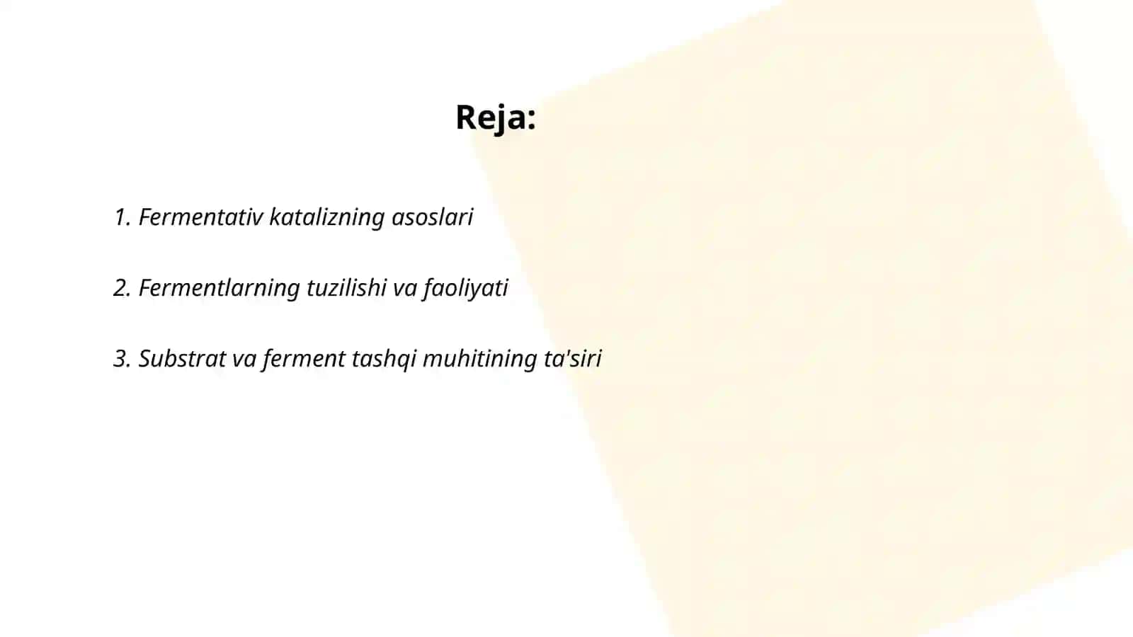 Fеrmеntаtiv kаtаlizning аsoslari 2