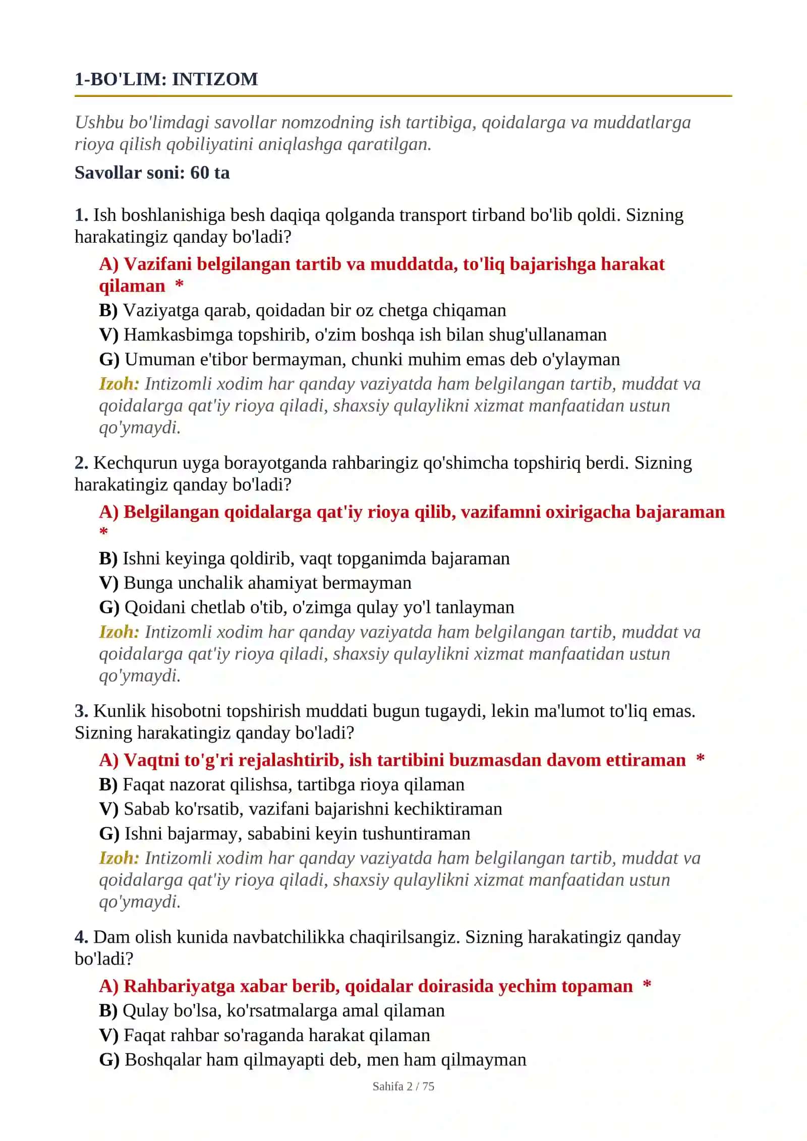 Bojxona Psixologik Test 2