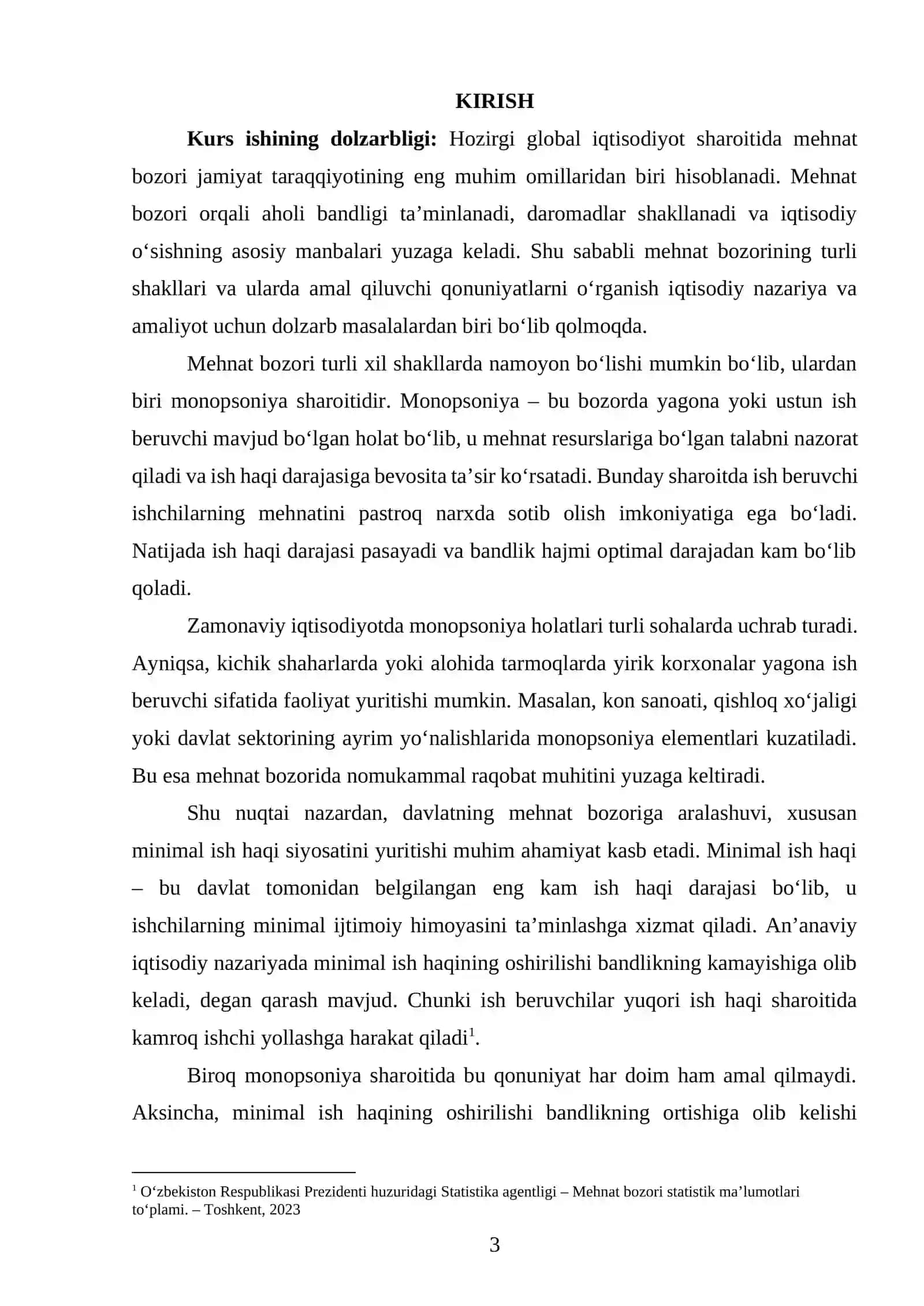 MONOPSONIYA SHAROITIDA MEHNAT BOZORI: MINIMAL ISH HAQINING PARADOKSAL TA’SIRI 2