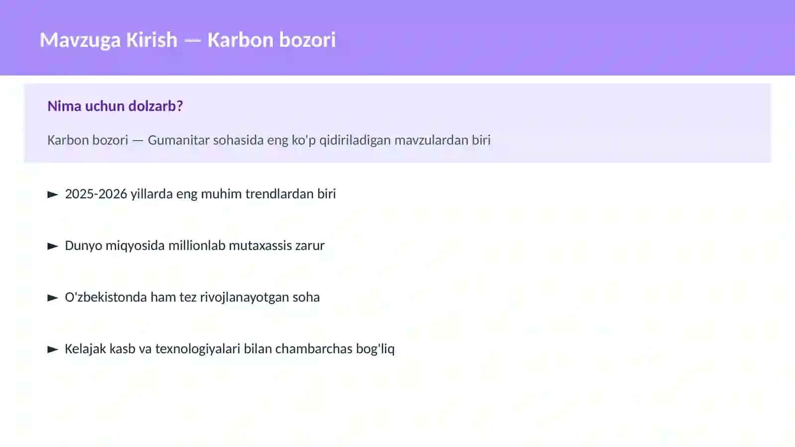 Karbon bozori 2