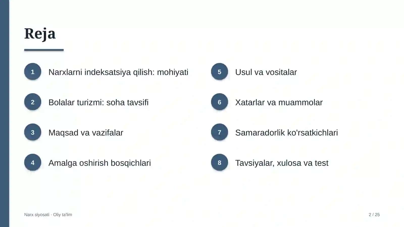 bolalar turizmida narxlarni indeksatsiya qilish 8223 2
