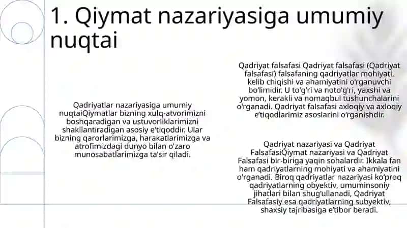 Qadriyat Falsafasi 2