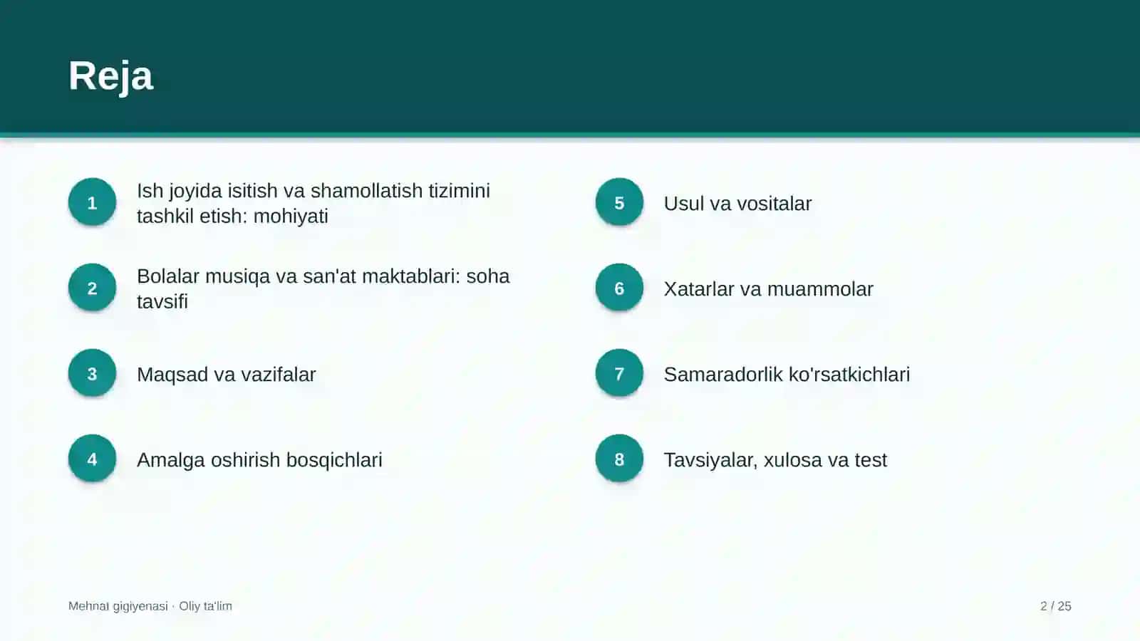 Bolalar musiqa va san'at maktablarida ish joyida isitish va shamollatish tizimini tashkil etish 2