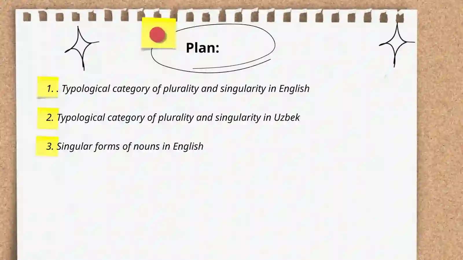 The Typological category of number (plurality and singularity) in English and Uzbek 2