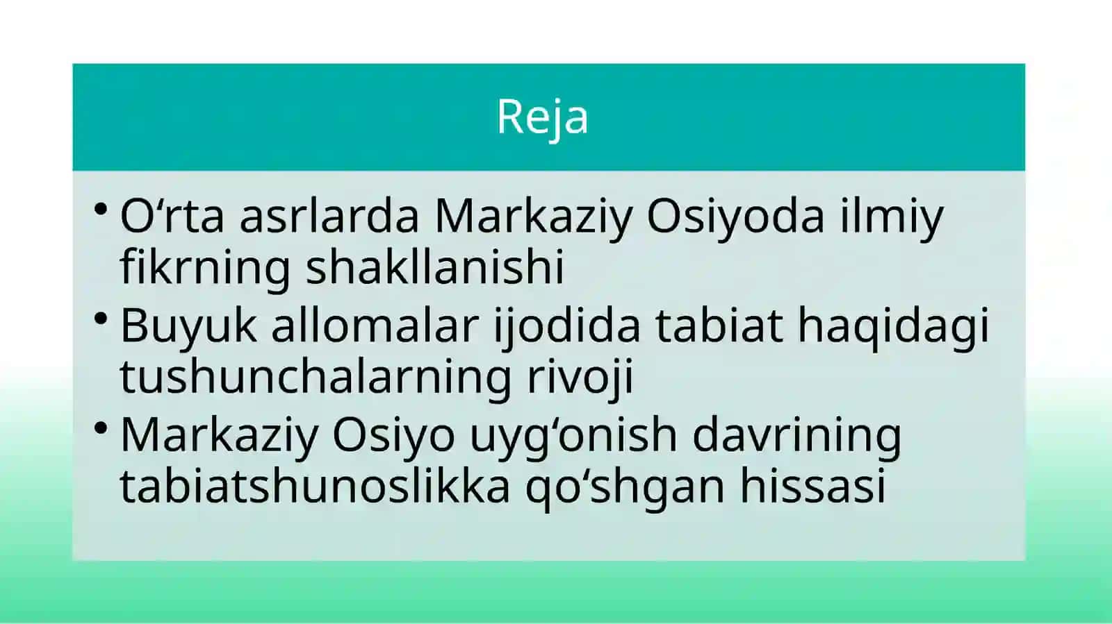 O‘rtaasrlarda Markaziy Osiyo ta'biati haqida gitushunchalar 2