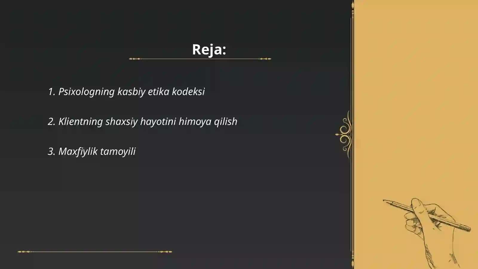 Psixologikning kasbiy-etikaviy tamoyillari 2