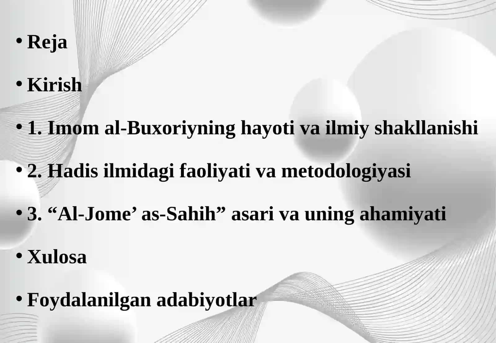 Imom Buxoriy — buyuk muhaddis alloma. 2