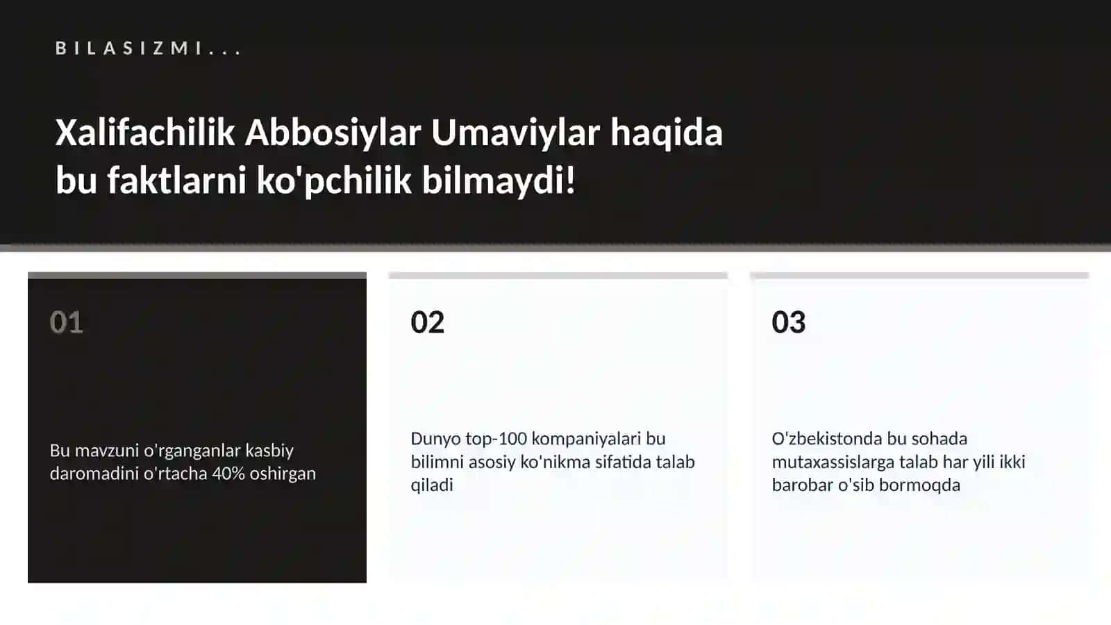 Xalifachilik Abbosiylar Umaviylar 2