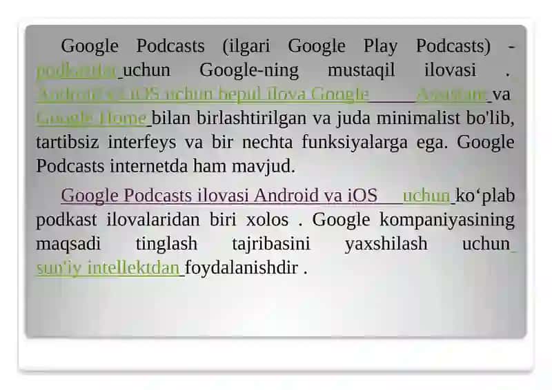 Google Podcasts 2
