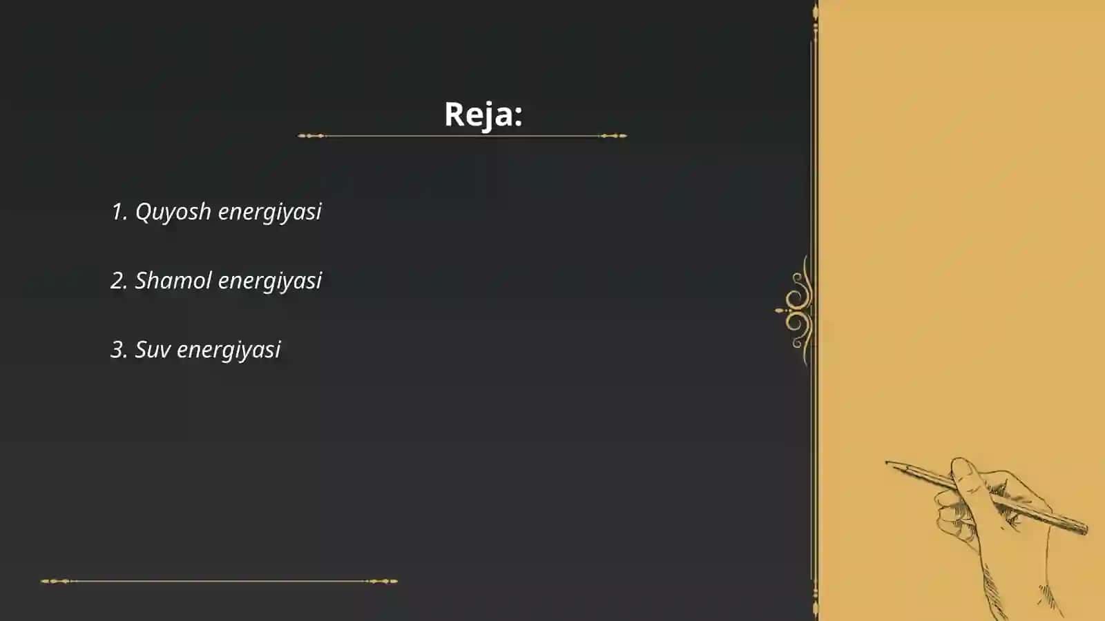 Qayta tiklanuvchi energiya manbalari 2