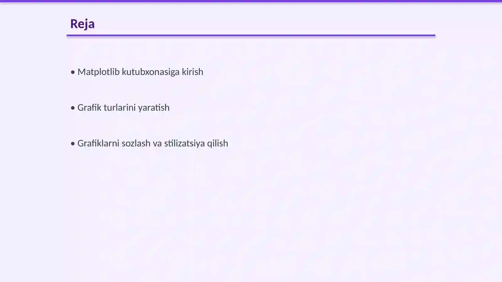 Pythonda matplotlibdan foydalanish 2