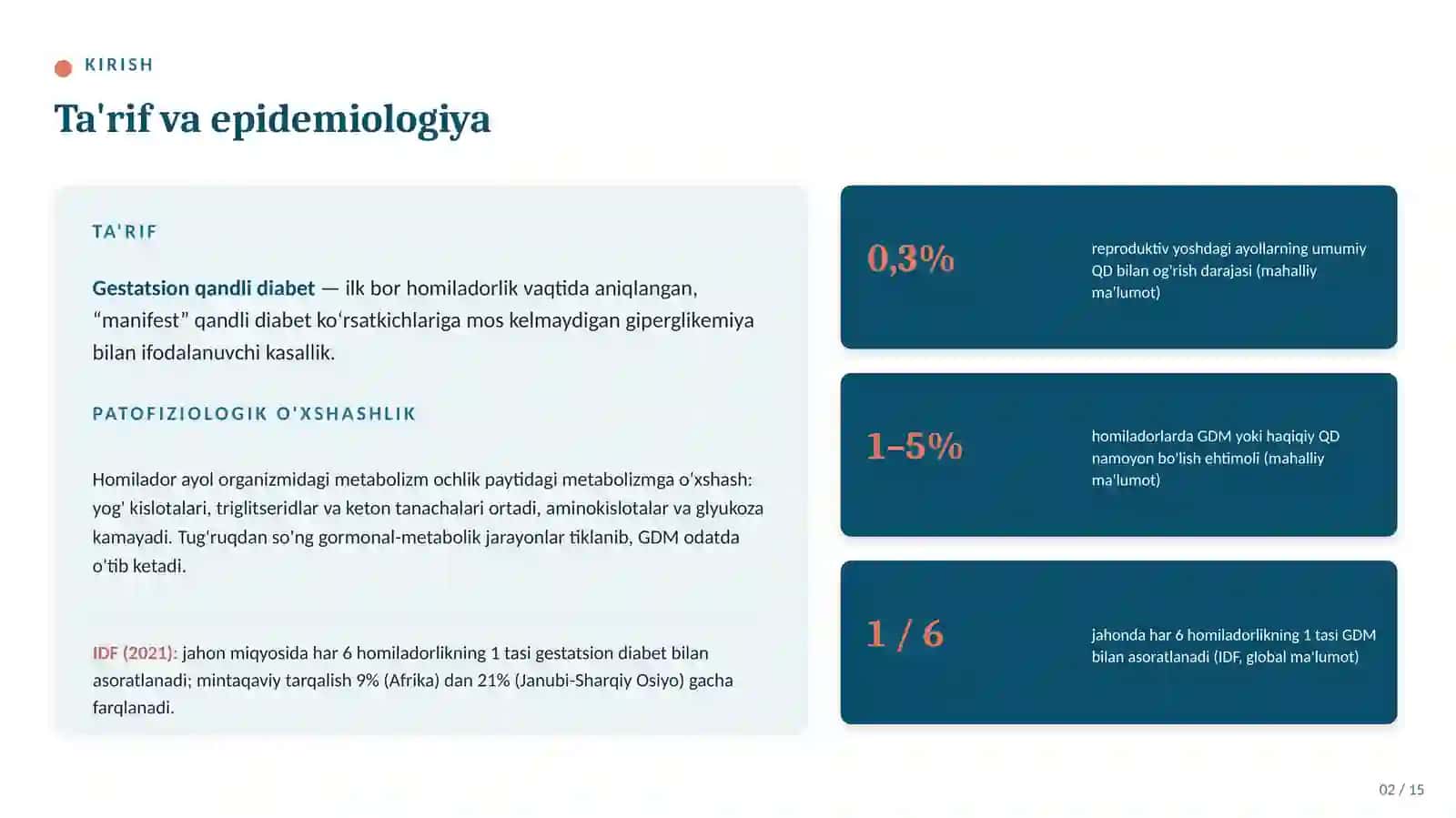 ENDOKRINOLOGIYA GESTATSION QANDLI DIABET 2