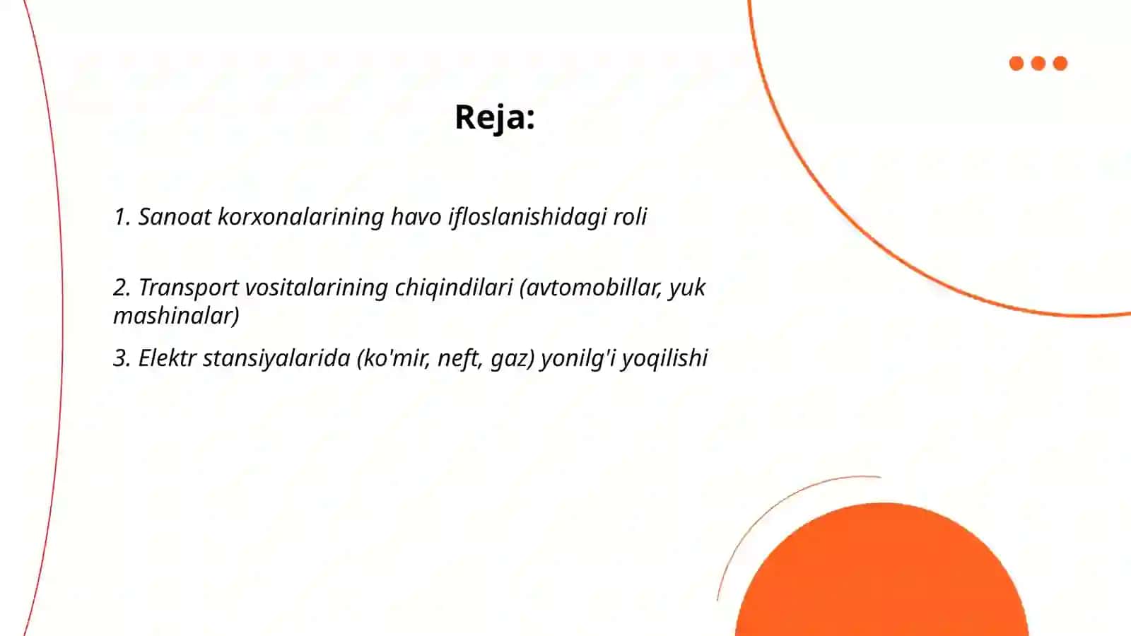 Havo ifloslanishining antropogen omillari 2