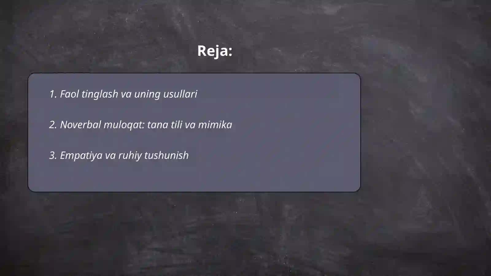 Samarali muloqat sirlari 2