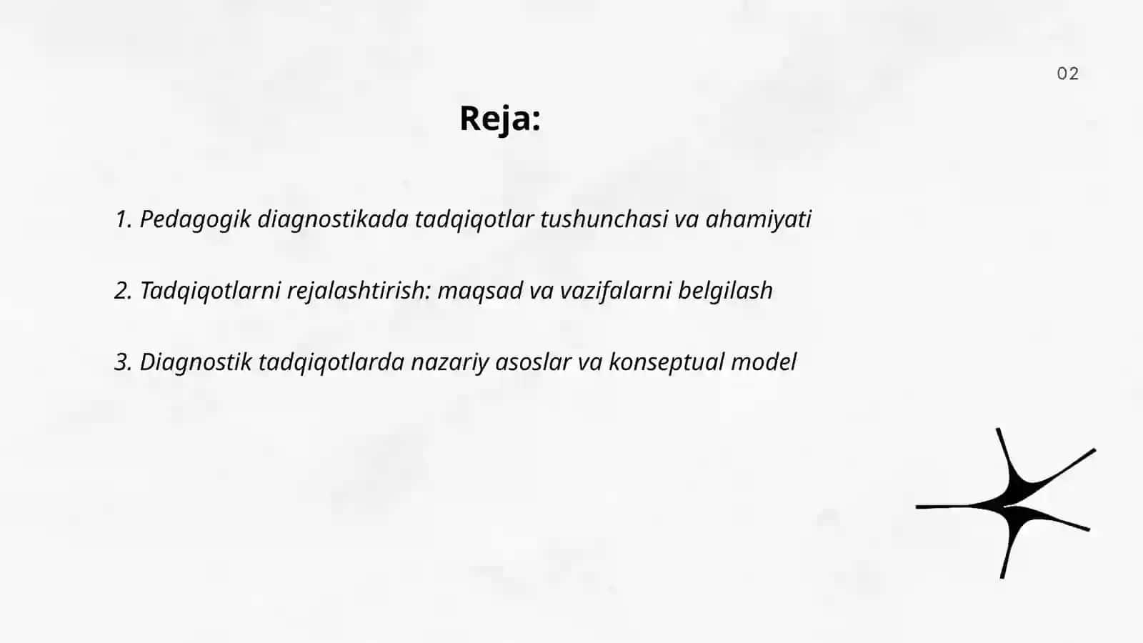 Pedagogik diagnostikada tadqiqotlarni tashkil qilish 2