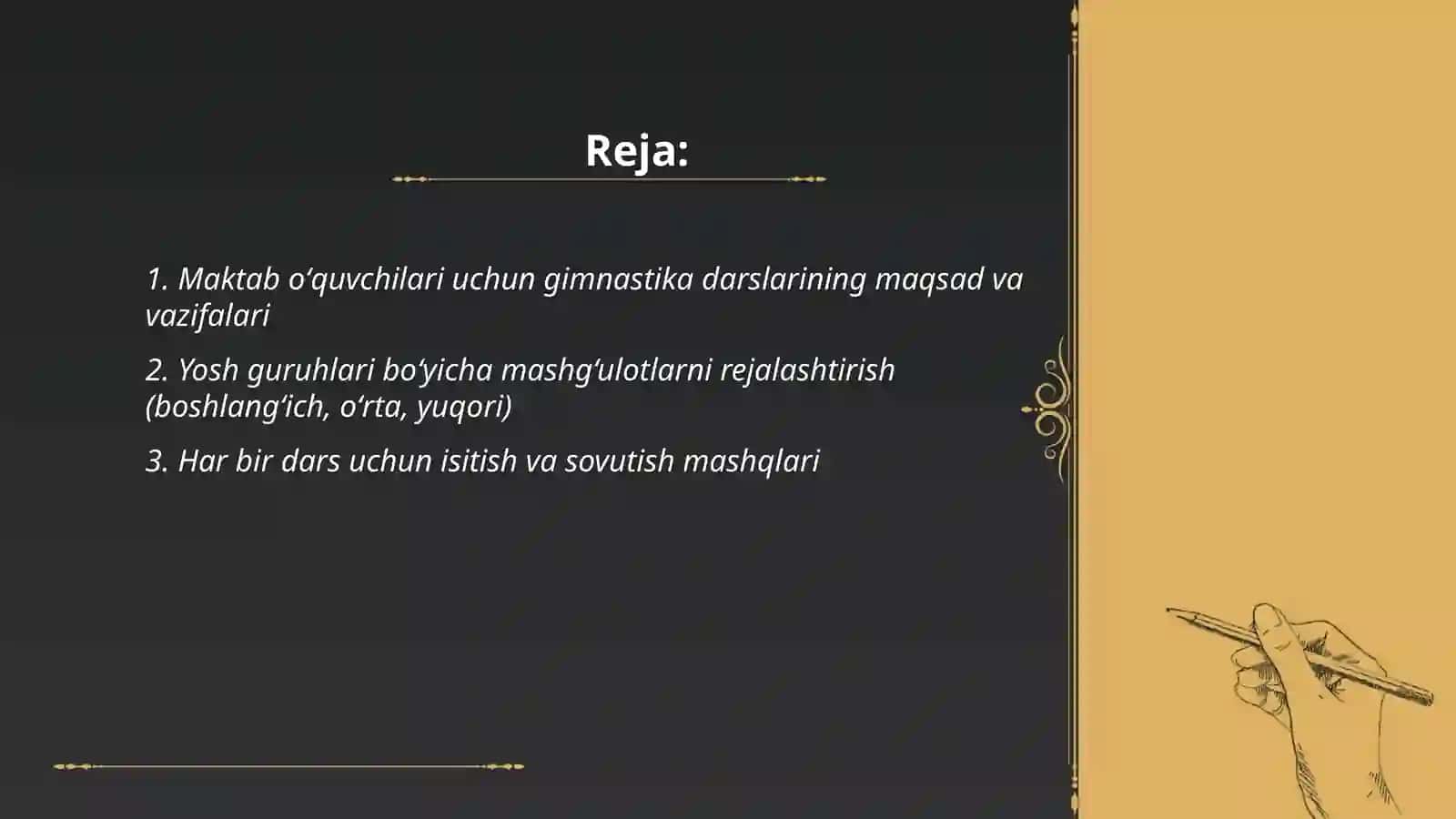 Maktab oʻquvchilari gimnastika oʻrgatish 2