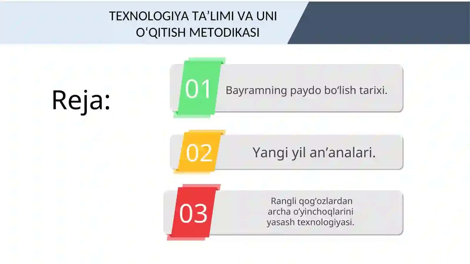 TEXNOLOGIYA TA’LIMI VA UNIО‘QITISH METODIKASI 2