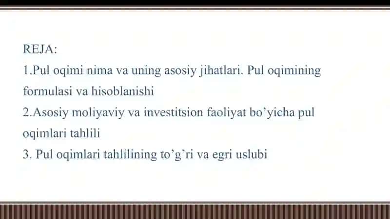 Puloqimlarining tahlili 2