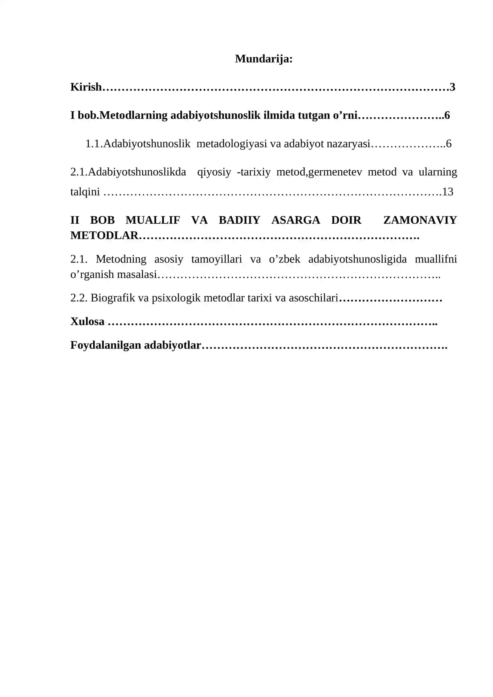 Adabiyotshunoslikdagi metodlar 2