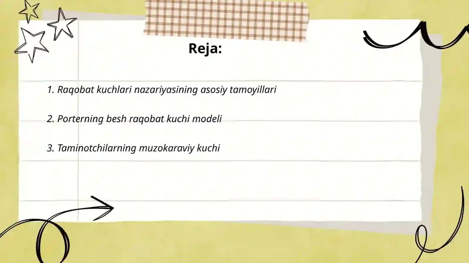 Raqobat kuchlari nazariyasi 2