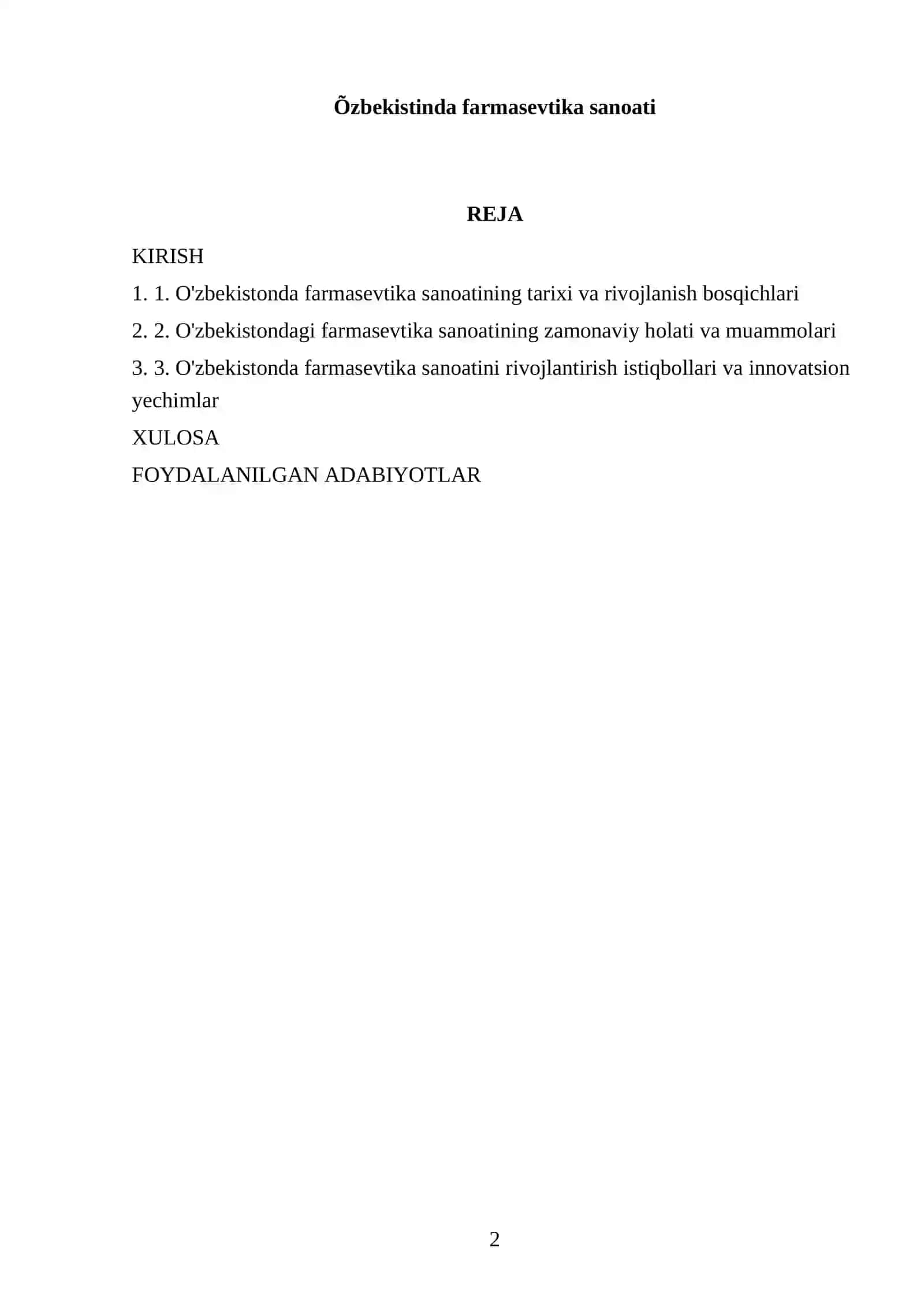 O'zbekistonda farmasevtika sanoati 2