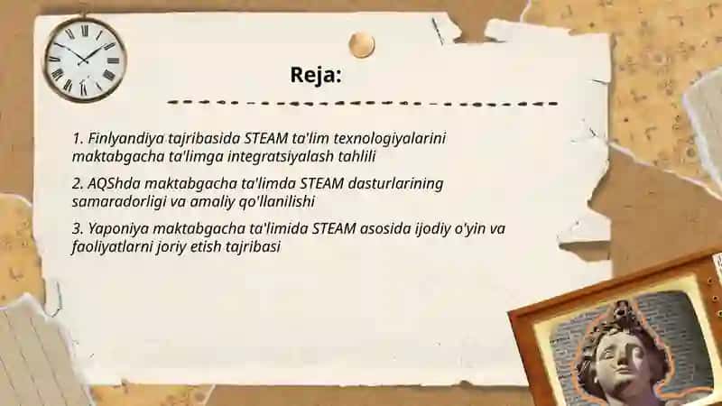 Steam talim texnologiyasini maktabgacha talimda qoʻllash boʻyicha xorijiy tajribalar taxlili 2