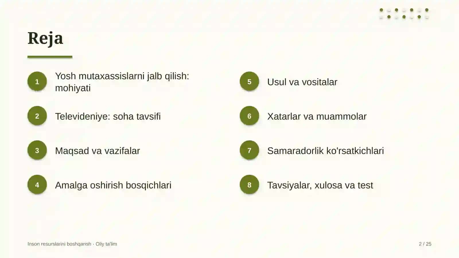 Televideniyeda yosh mutaxassislarni jalb qilish 2