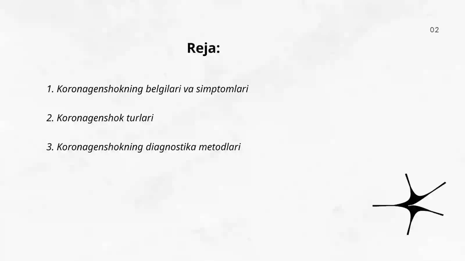 Koronagenshok. Klinika, diagnostika, davolash. Birinchi yordam 2