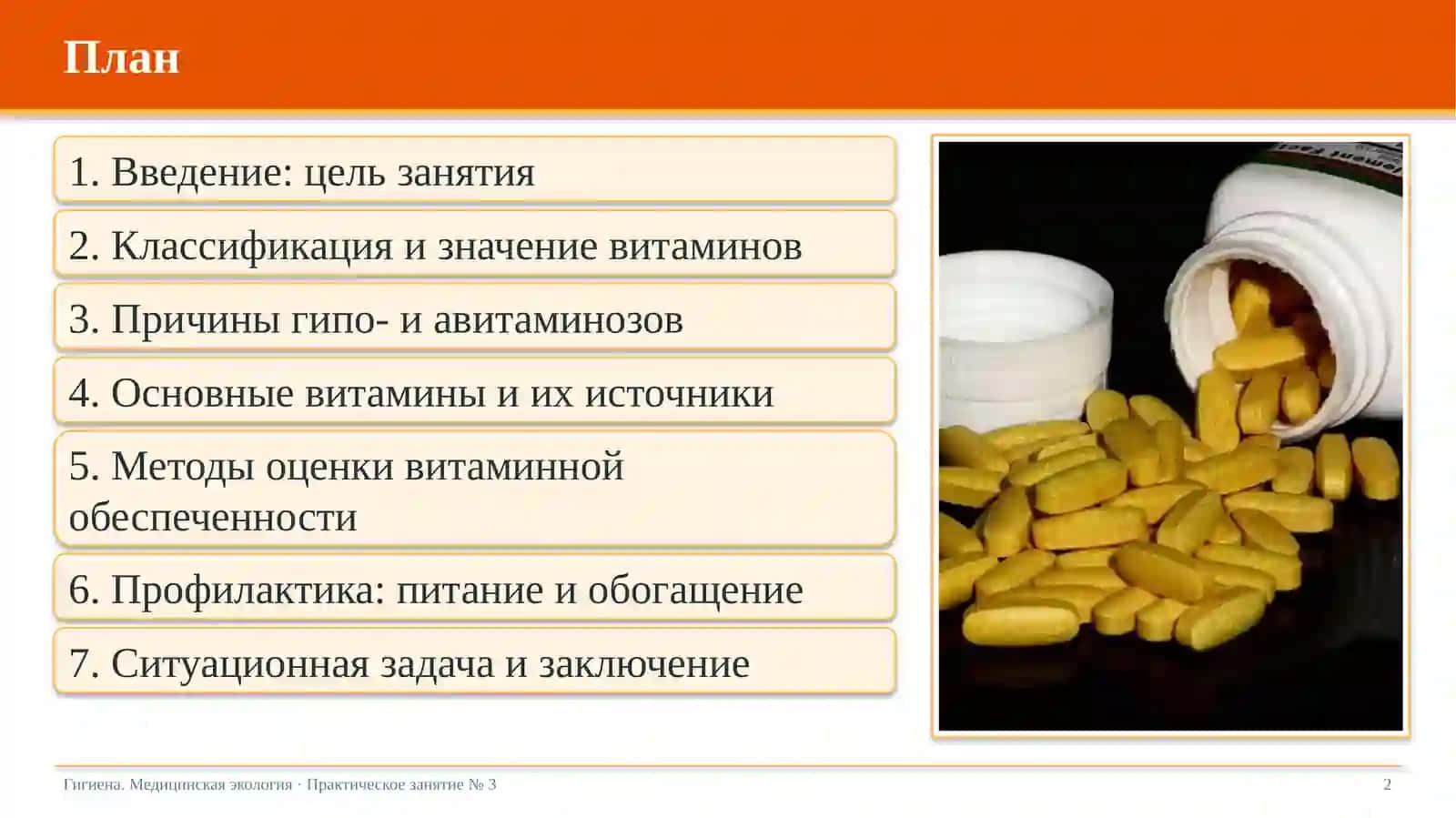 Изучение и оценка обеспеченности организма витаминами 2