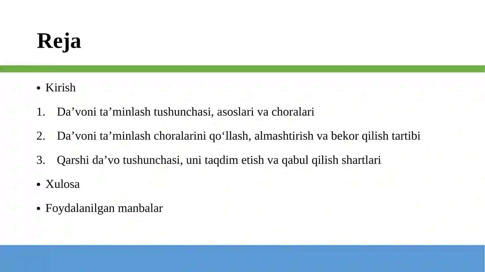 Da’voni ta’minlash va qarshi da’vo instituti 2