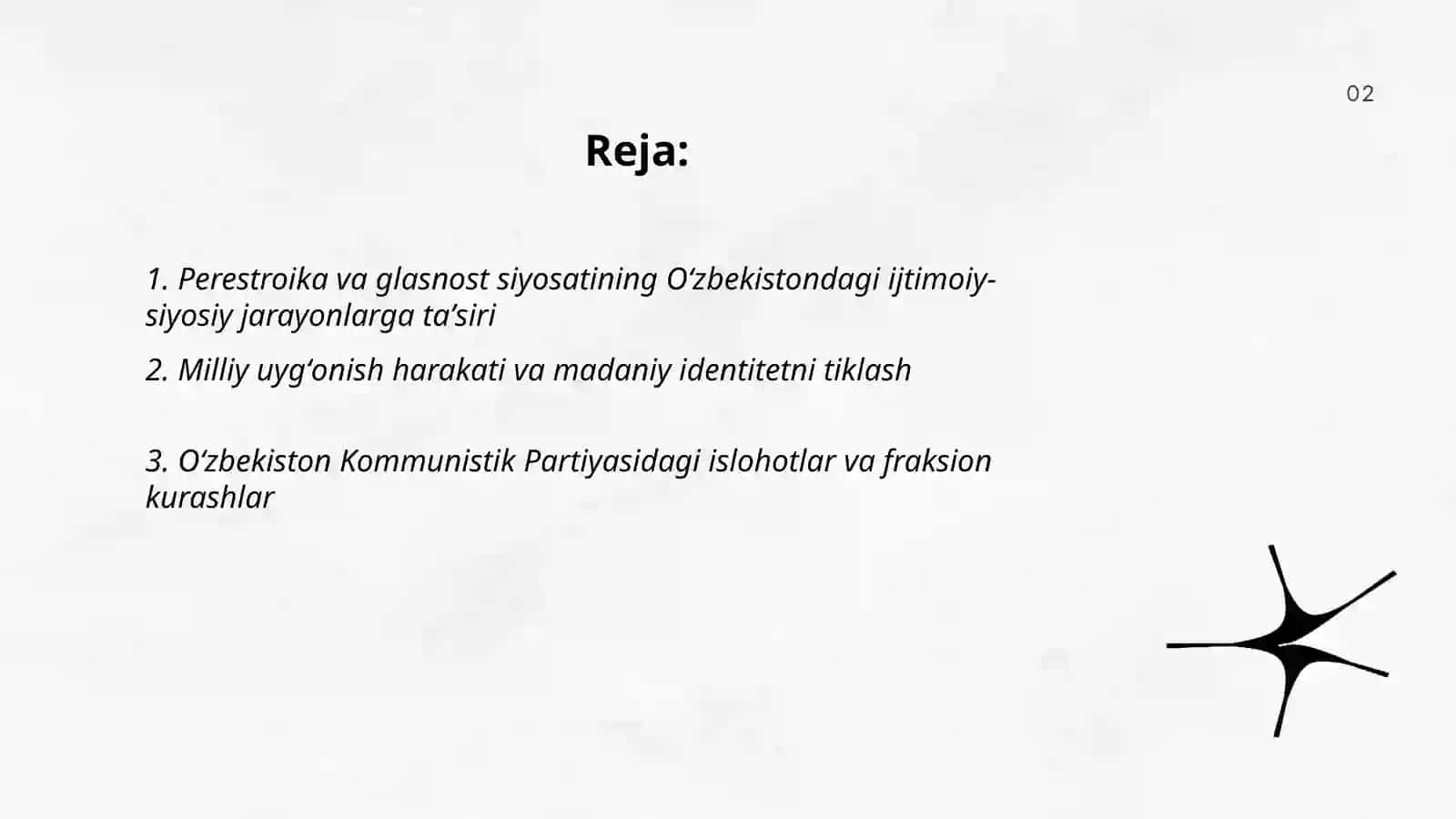Oʻzbekistondagi ijtimoiy -siyosiy jarayonlar 2