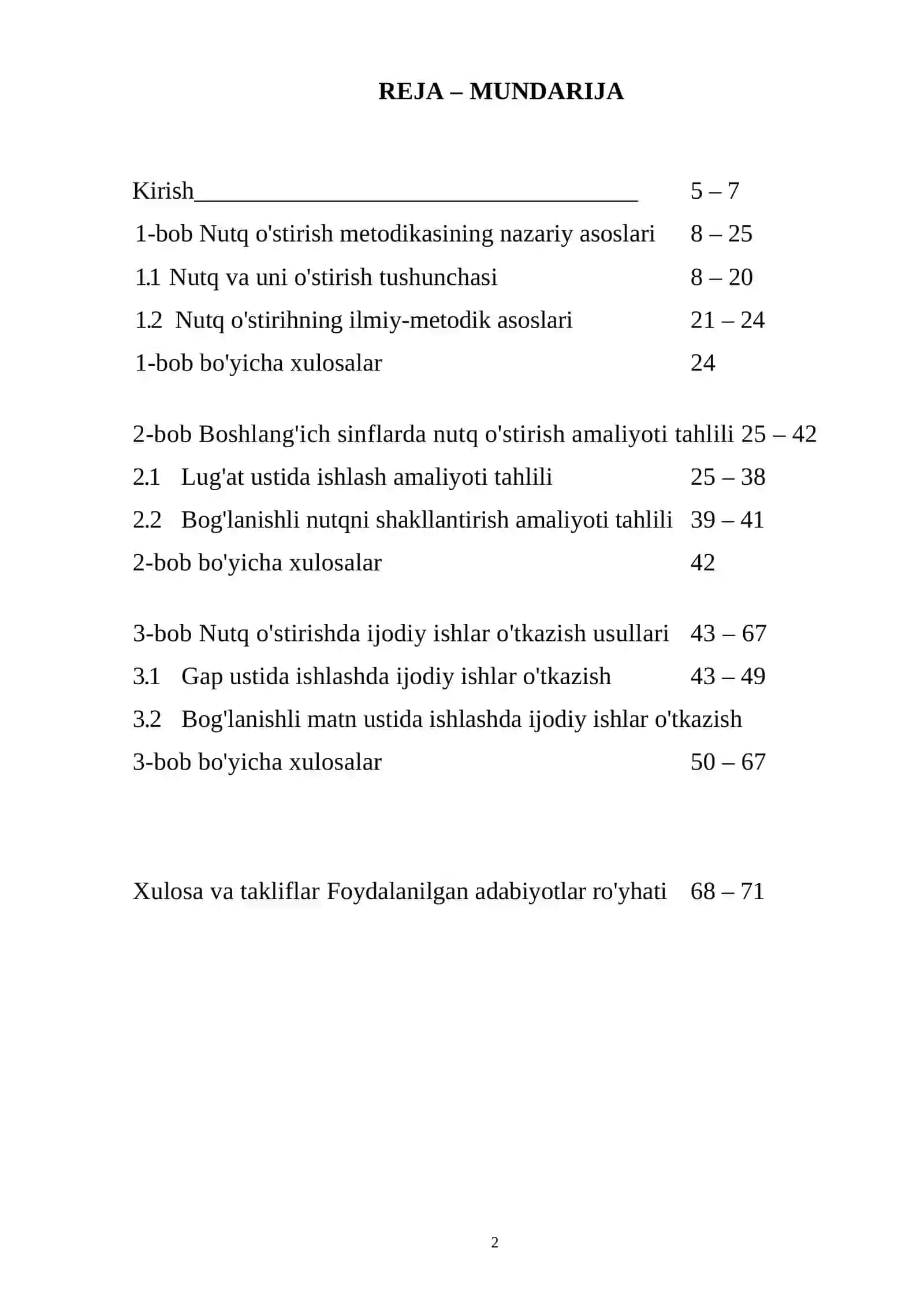 Nutq o'stirishda ijodiy ishlar o'tkazish metodikasi 2